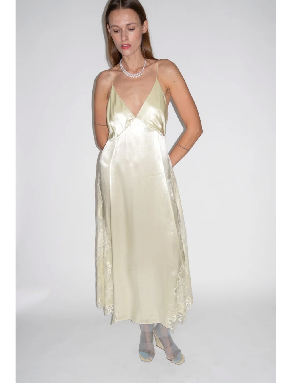 Mr Larkin Margot Dress Elderflower XXS - Picture 3 of 7